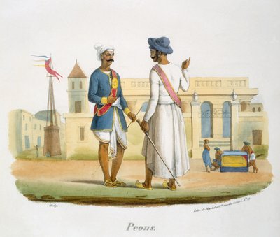 Peones, 1827-35 de M.E. Burnouf